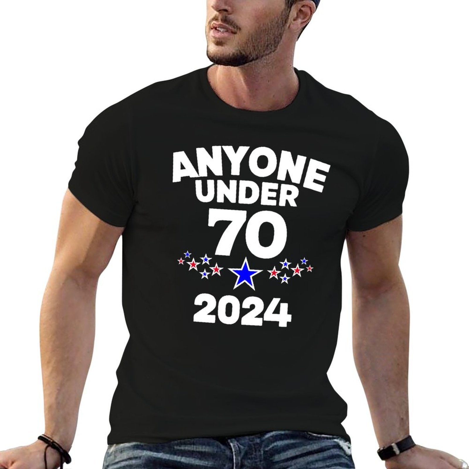 Undershirt Crew Neck - Anyone Under 70 for President 2024