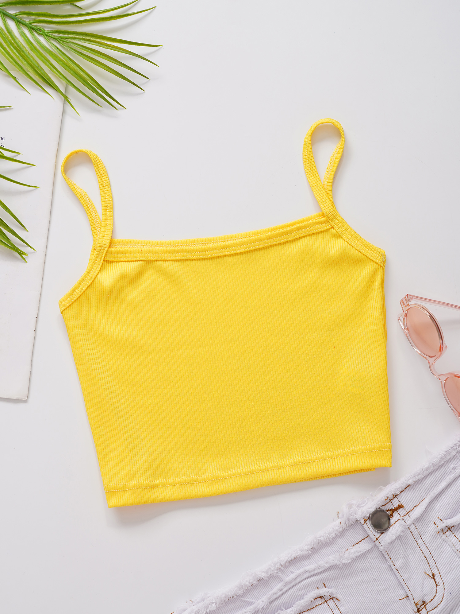 Kids Camis Girls Ribbed Sleeve - Tank Top Ribbed のレビューと価格