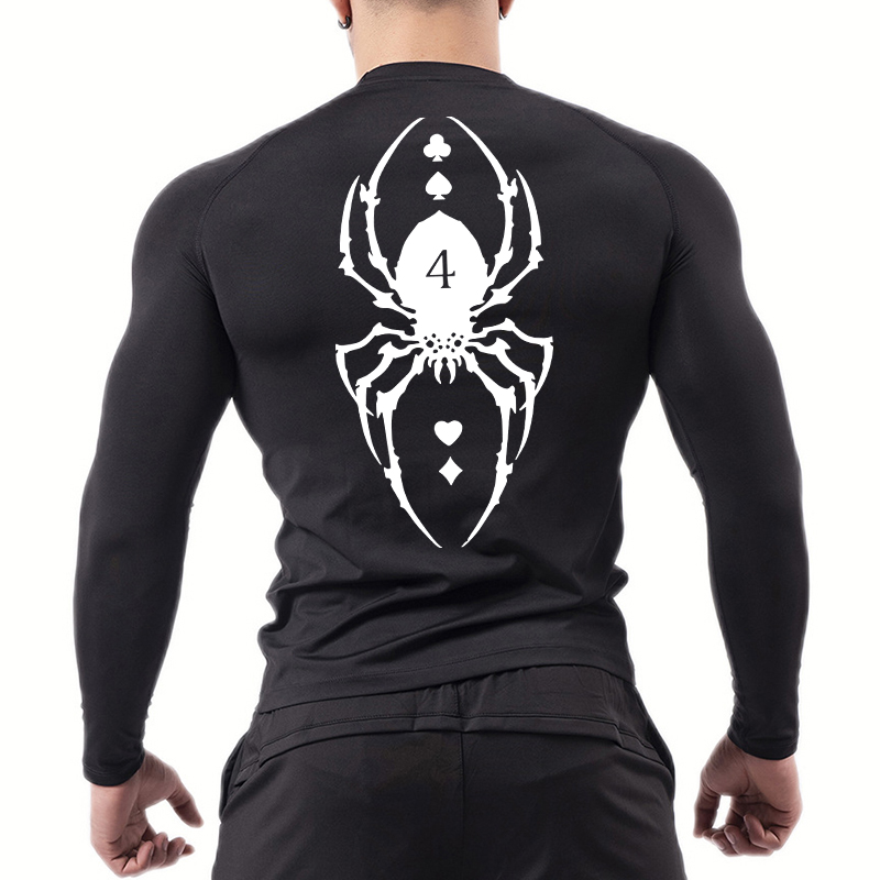 Spider Print Compression Shirt - Base Layer Top のレビューと価格