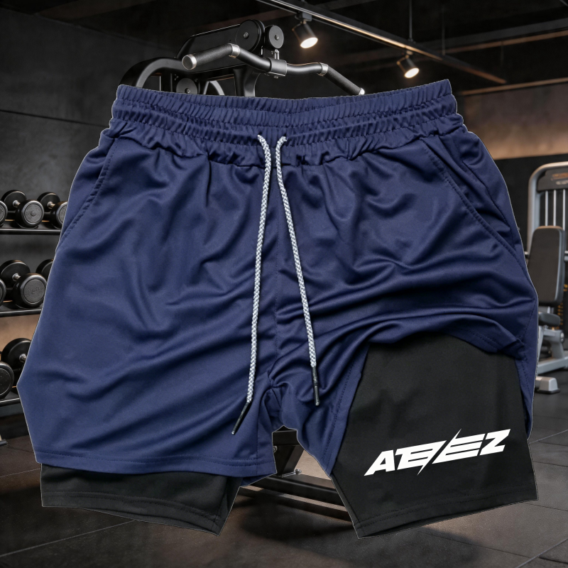 Cross Print 2 in 1 Workout Run - Compression Shorts Athletes のレビューと価格