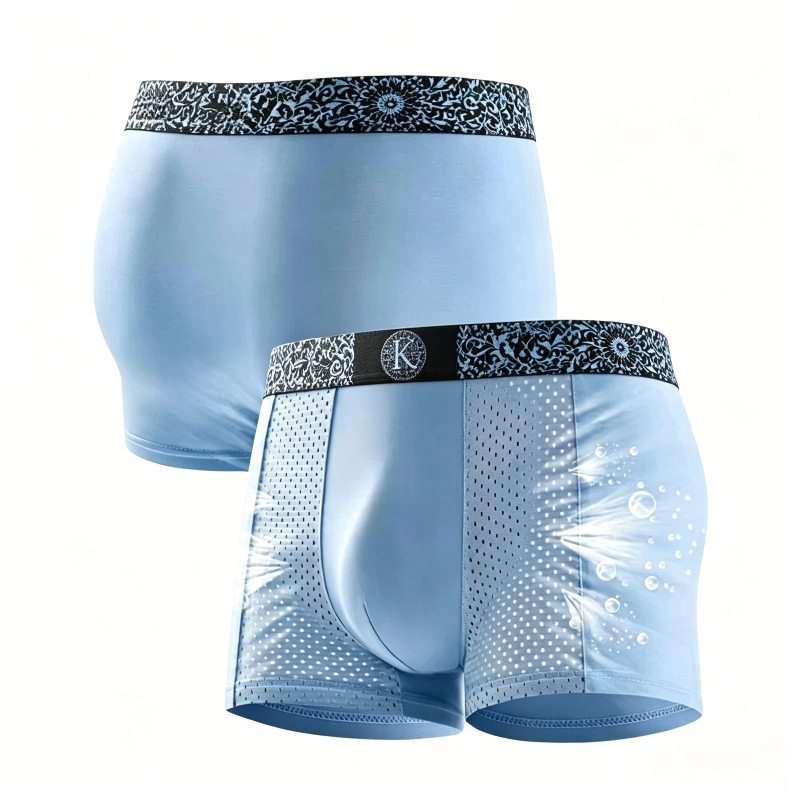 Men's Cool Ice Silk Mesh Boxer - Mesh Sport Boxer のレビューと価格
