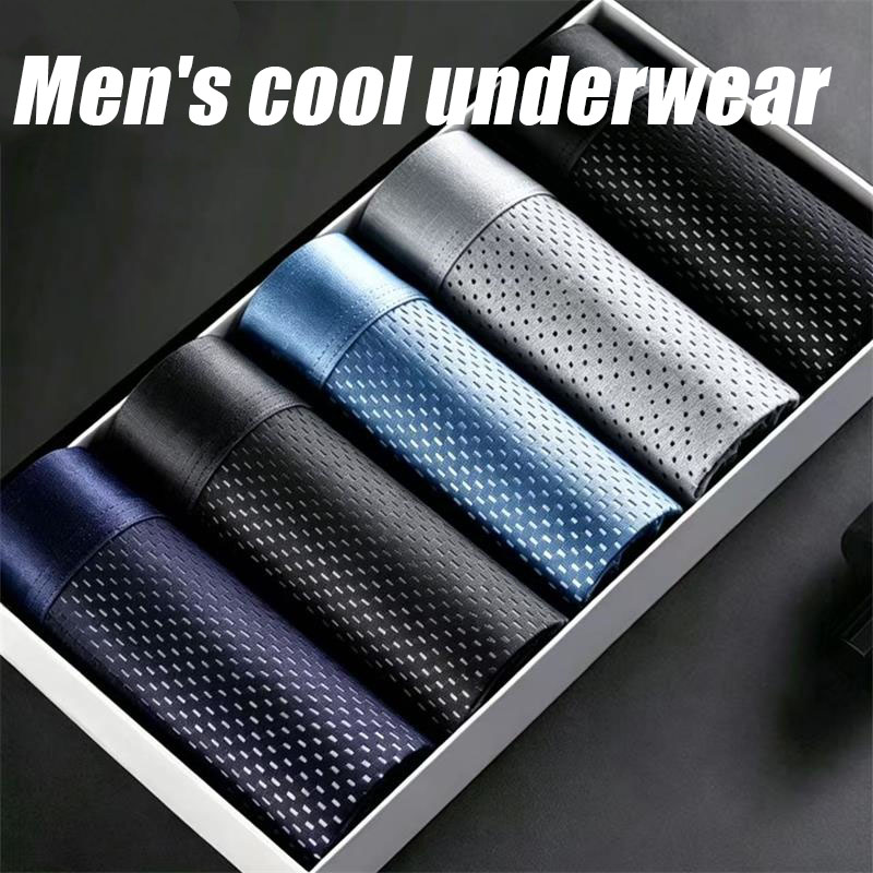 5Pcs/Lot Men's Panties Ice Sil - Multi Pack Underwear のレビューと価格