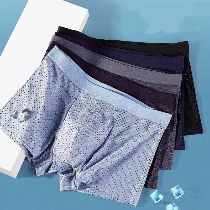 5Pcs/Lot Men's Panties Ice Sil - Multi Pack Underwear のレビューと価格
