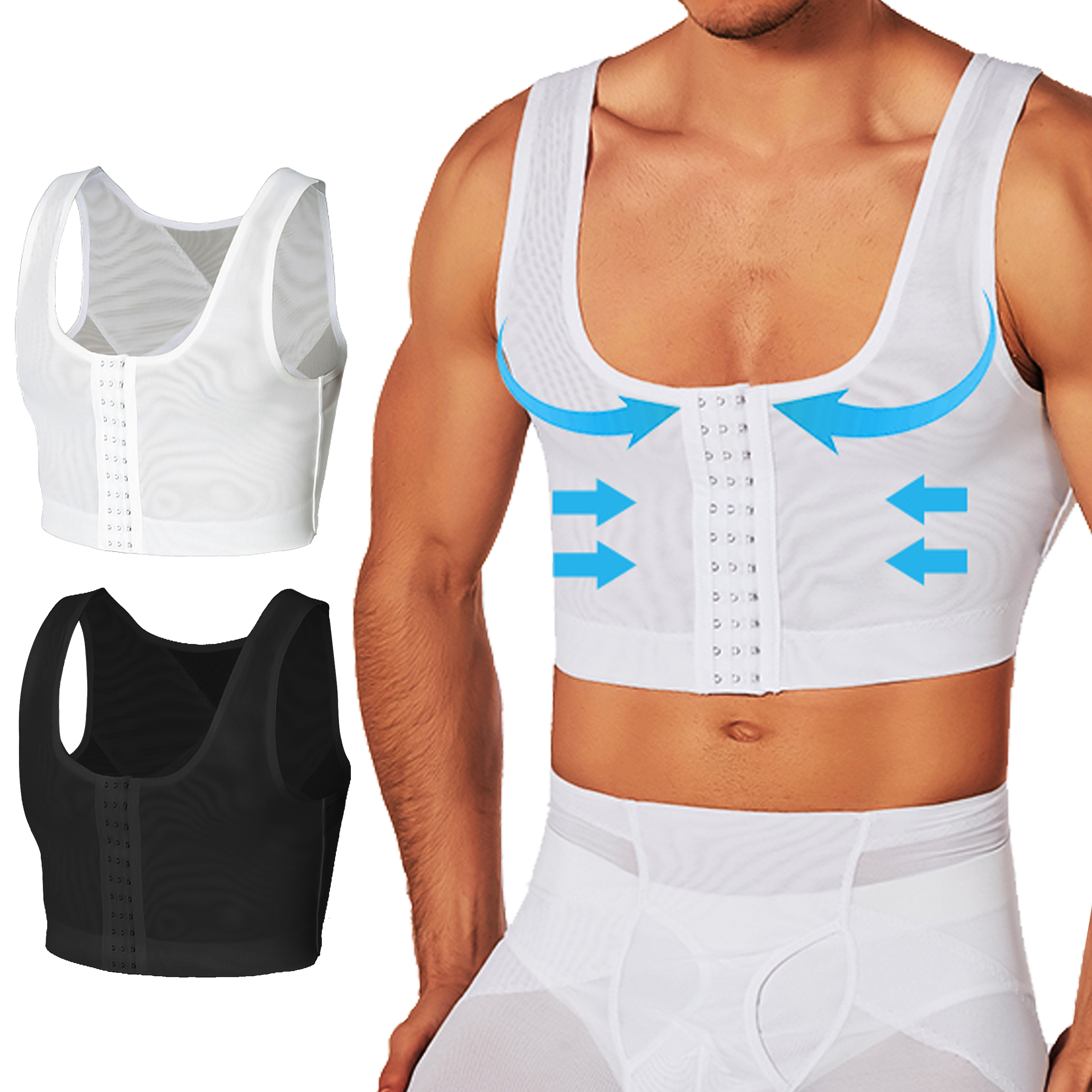 Men's Compression Corset Vest  - Sleeveless Undershirt のレビューと価格