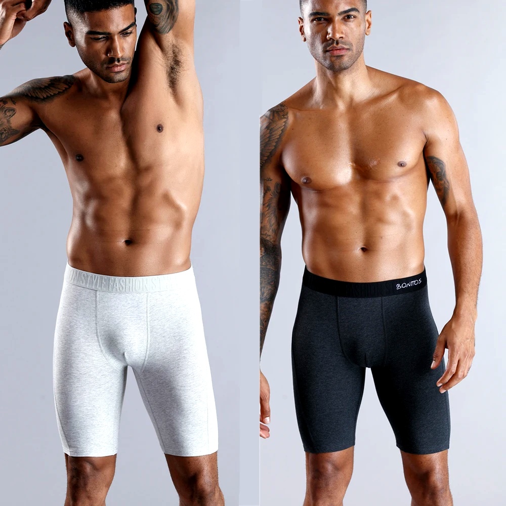 4pcs long boxers for men under - Long Leg Trunk Men のレビューと価格
