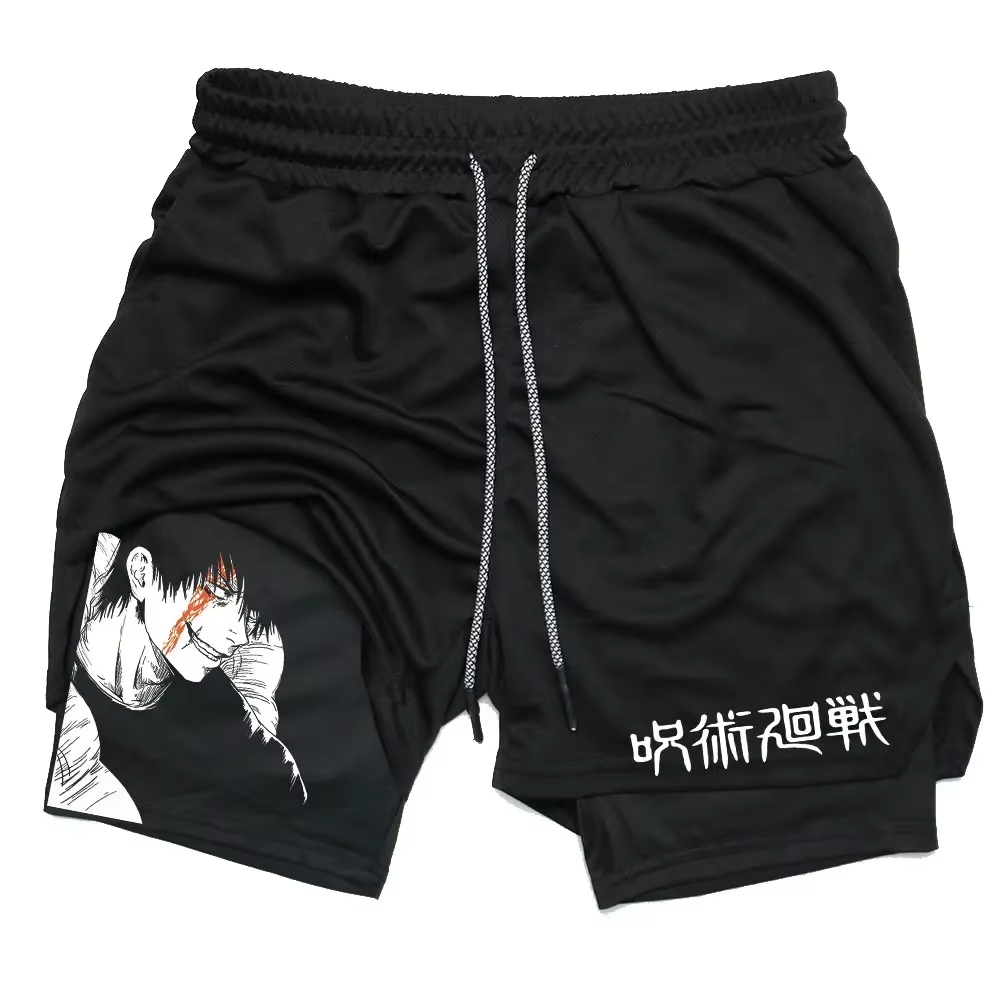 Anime Jujutsu Kaisen Gym Short - Compression Shorts Athletes のレビューと価格