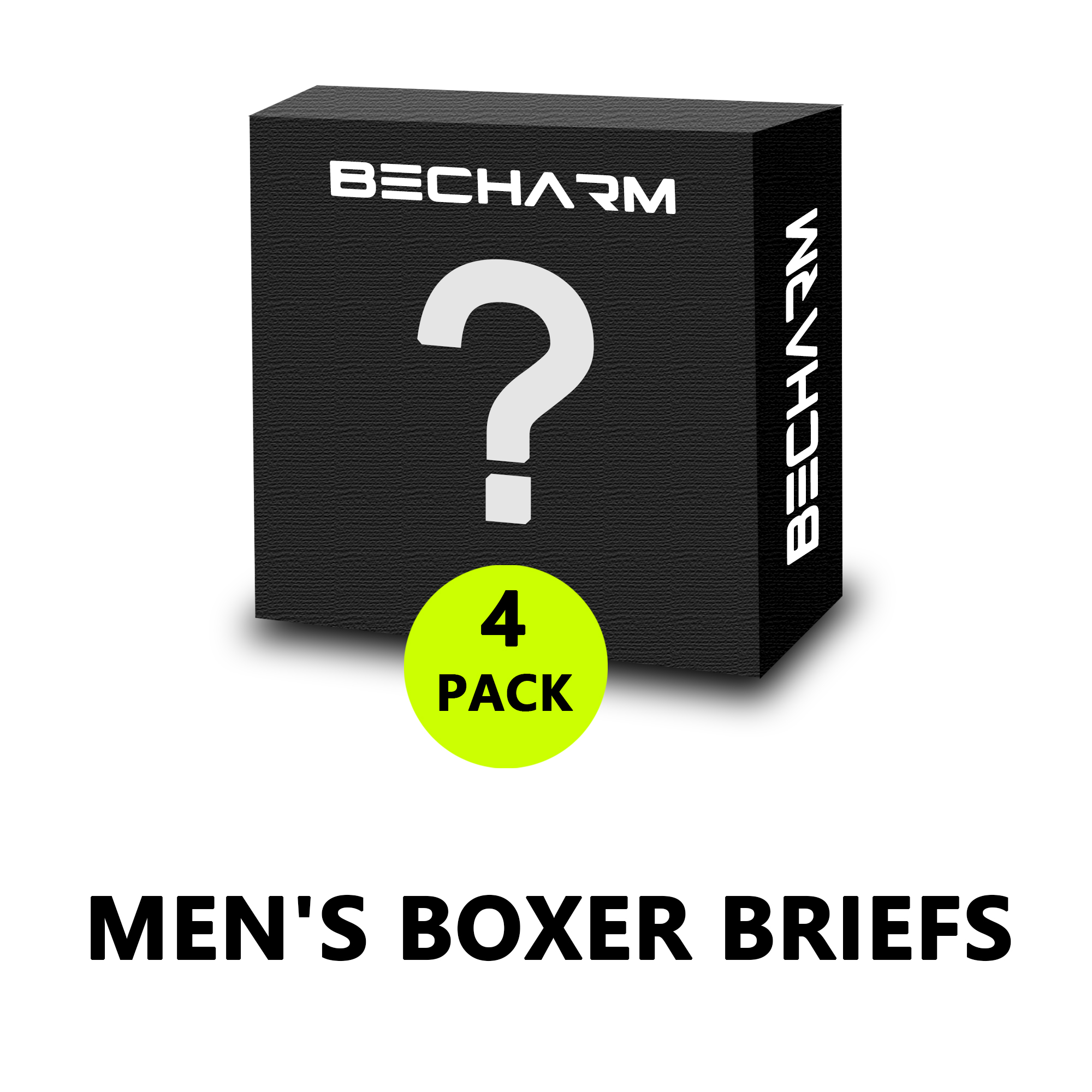 4pcs/Men's Boxers Blind Box Me - Boxer Brief Pack Cotton のレビューと価格