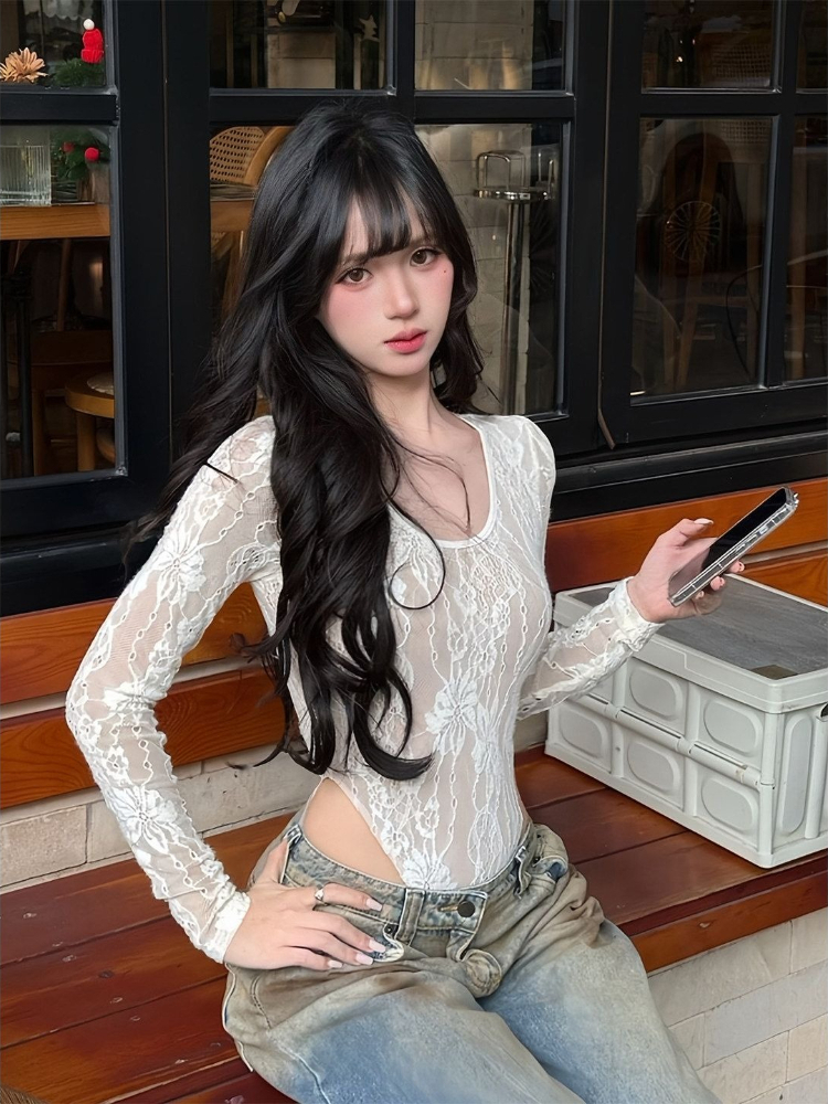 2026 Spring French Style Lace  - Base Layer Top のレビューと価格