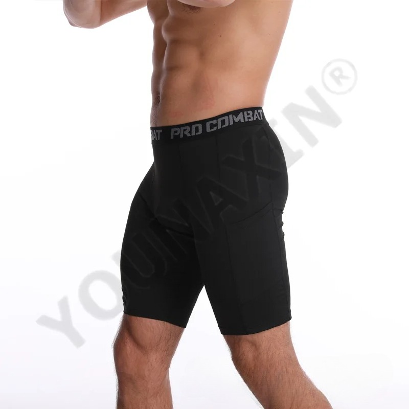 Mens Gym Shorts with Pockets W - Compression Shorts Athletes のレビューと価格