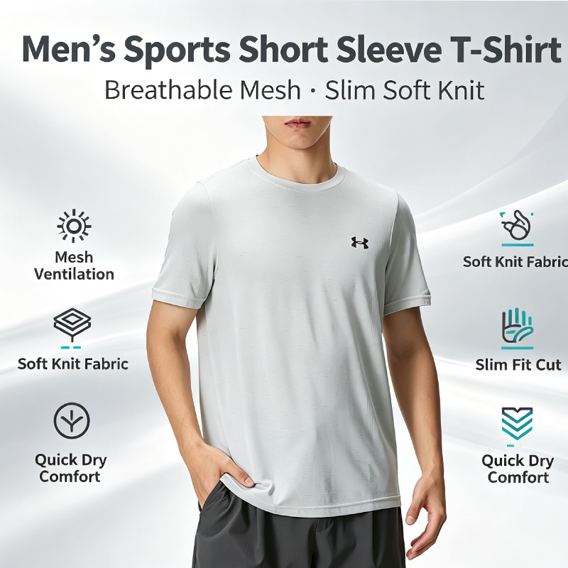 Under Armour Men Slim Fit Mesh - Undershirt Crew Neck のレビューと価格
