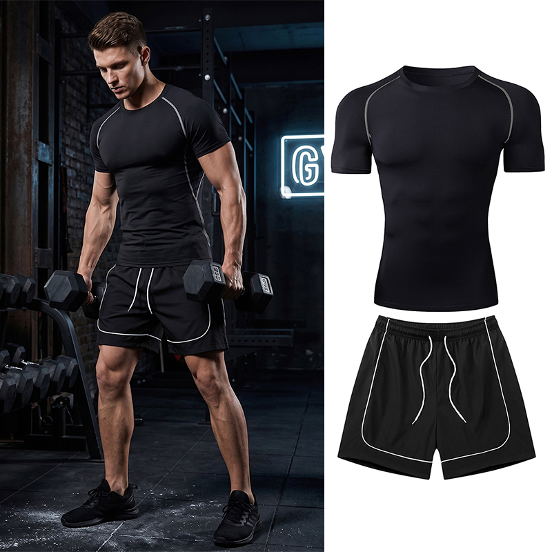Men's Workout Running Gear 2 P - Compression Shorts Athletes のレビューと価格