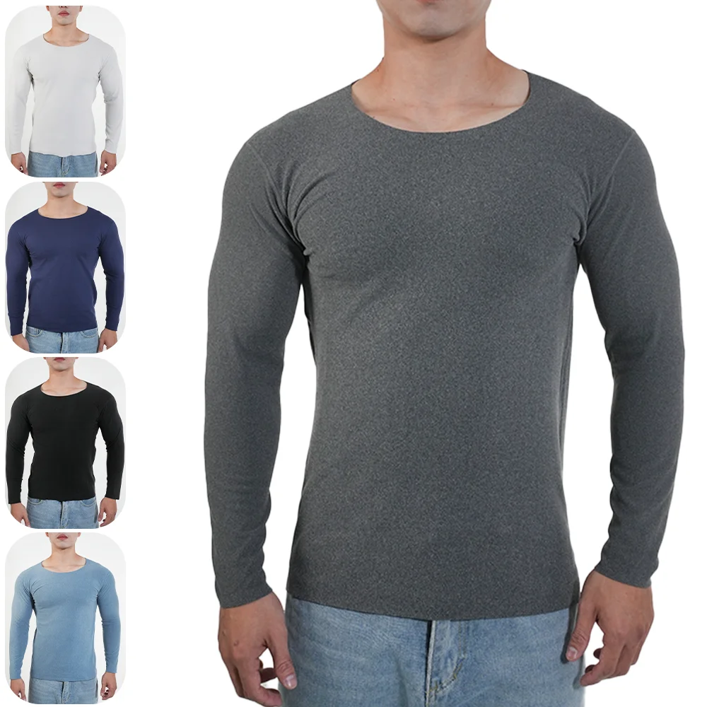 Men Thermal Underwear Long Sle - Undershirt Crew Neck のレビューと価格