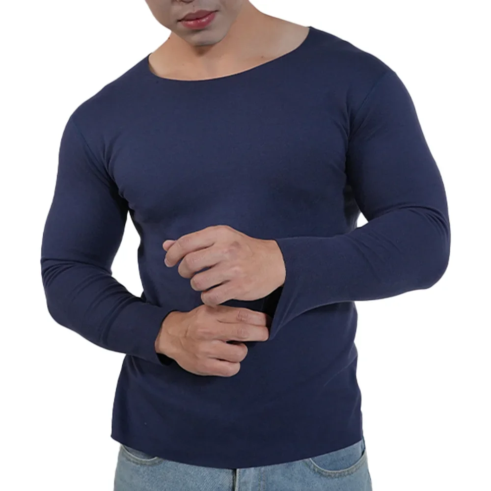 Men Thermal Underwear Long Sle - Undershirt Crew Neck のレビューと価格