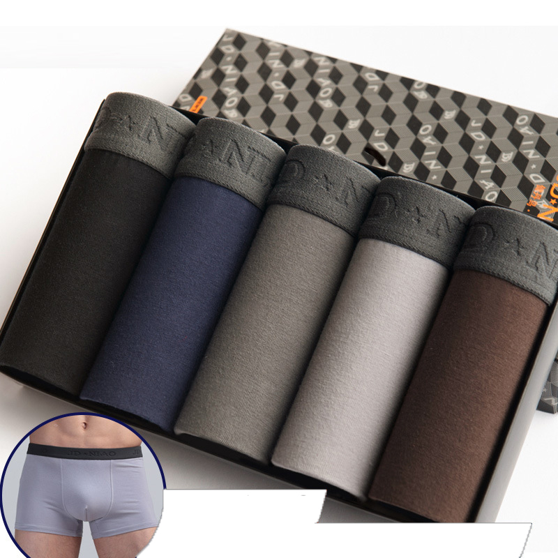5Pcs/lot Men Underwear Cotton  - Multi Pack Underwear のレビューと価格