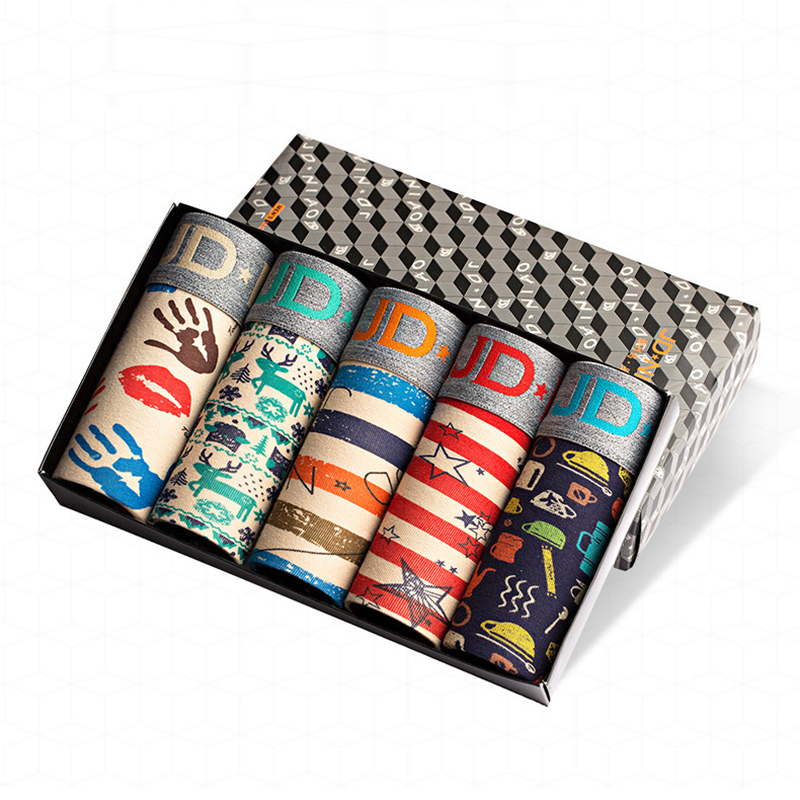 5Pcs/lot Men Underwear Cotton  - Multi Pack Underwear のレビューと価格