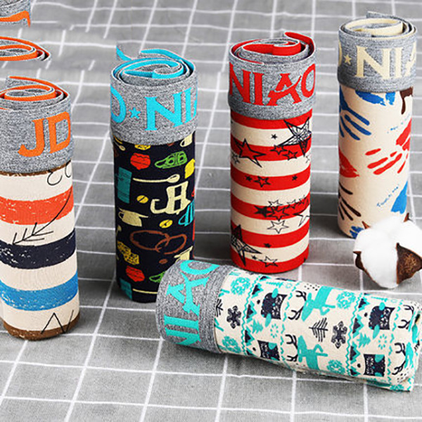 5Pcs/lot Men Underwear Cotton  - Multi Pack Underwear のレビューと価格