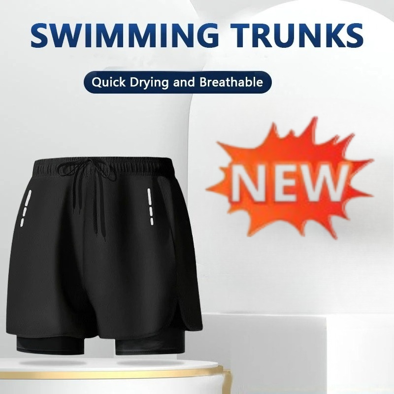 Men's Swim Trunks Quick Dry At - Compression Shorts Athletes のレビューと価格