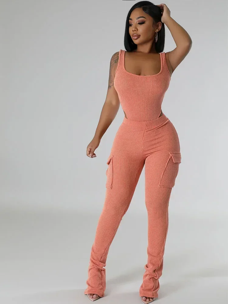 Knitted Ribbed Two Piece Set f - Tank Top Ribbed のレビューと価格