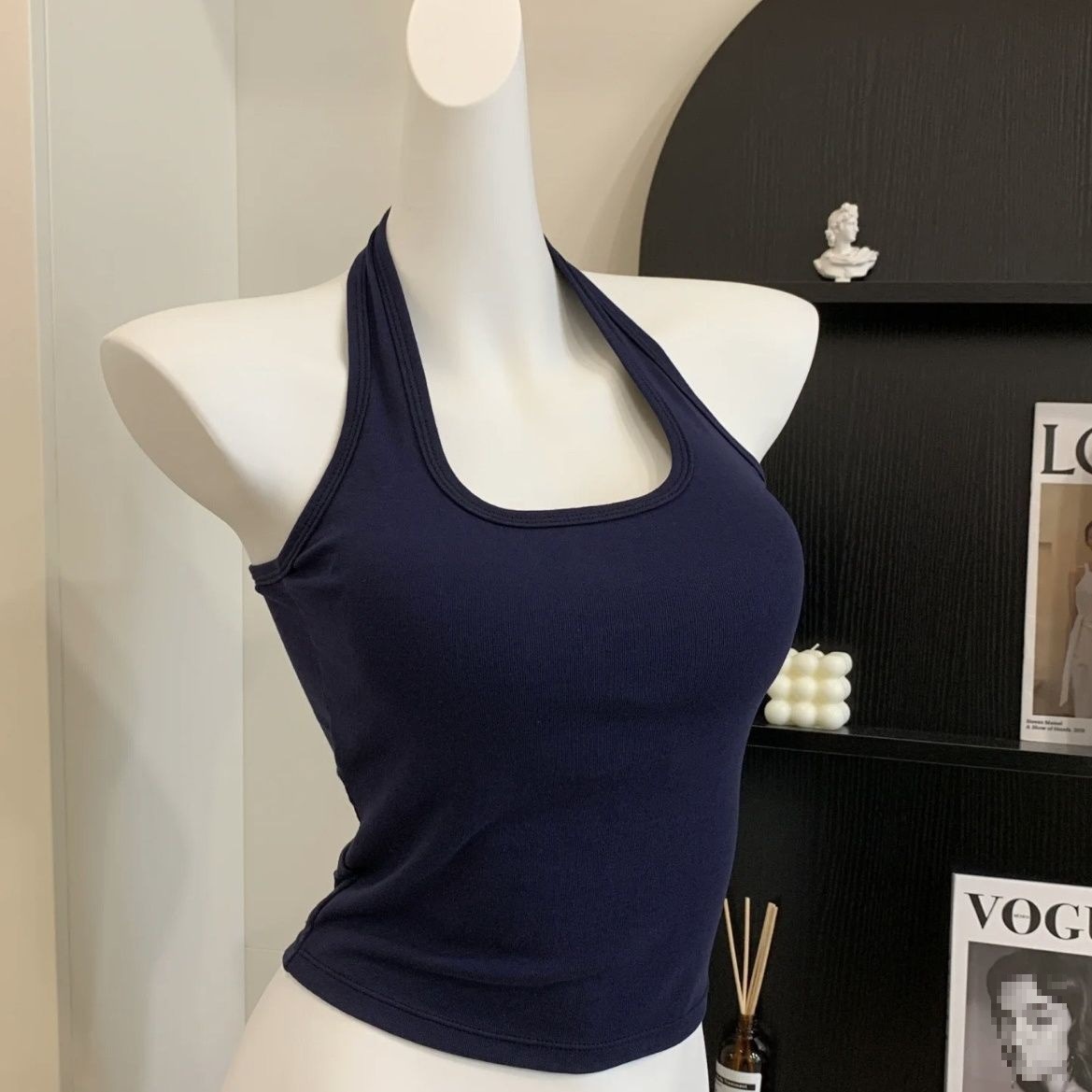 Halter Neck Tank Top Women Sle - Suspender Tank Top のレビューと価格