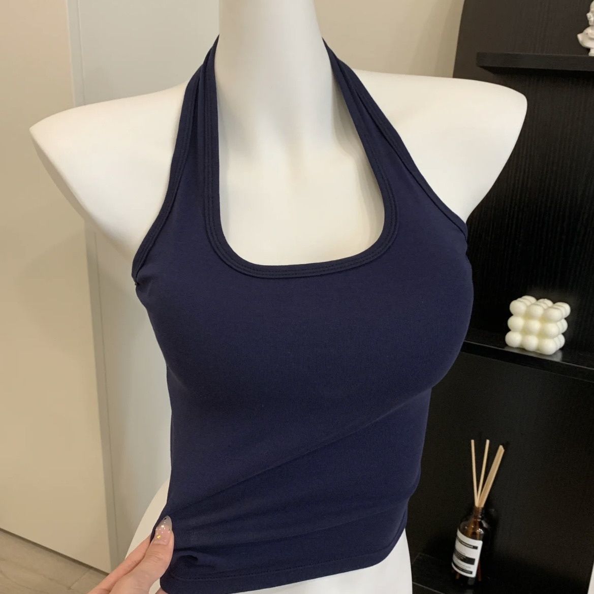 Halter Neck Tank Top Women Sle - Suspender Tank Top のレビューと価格