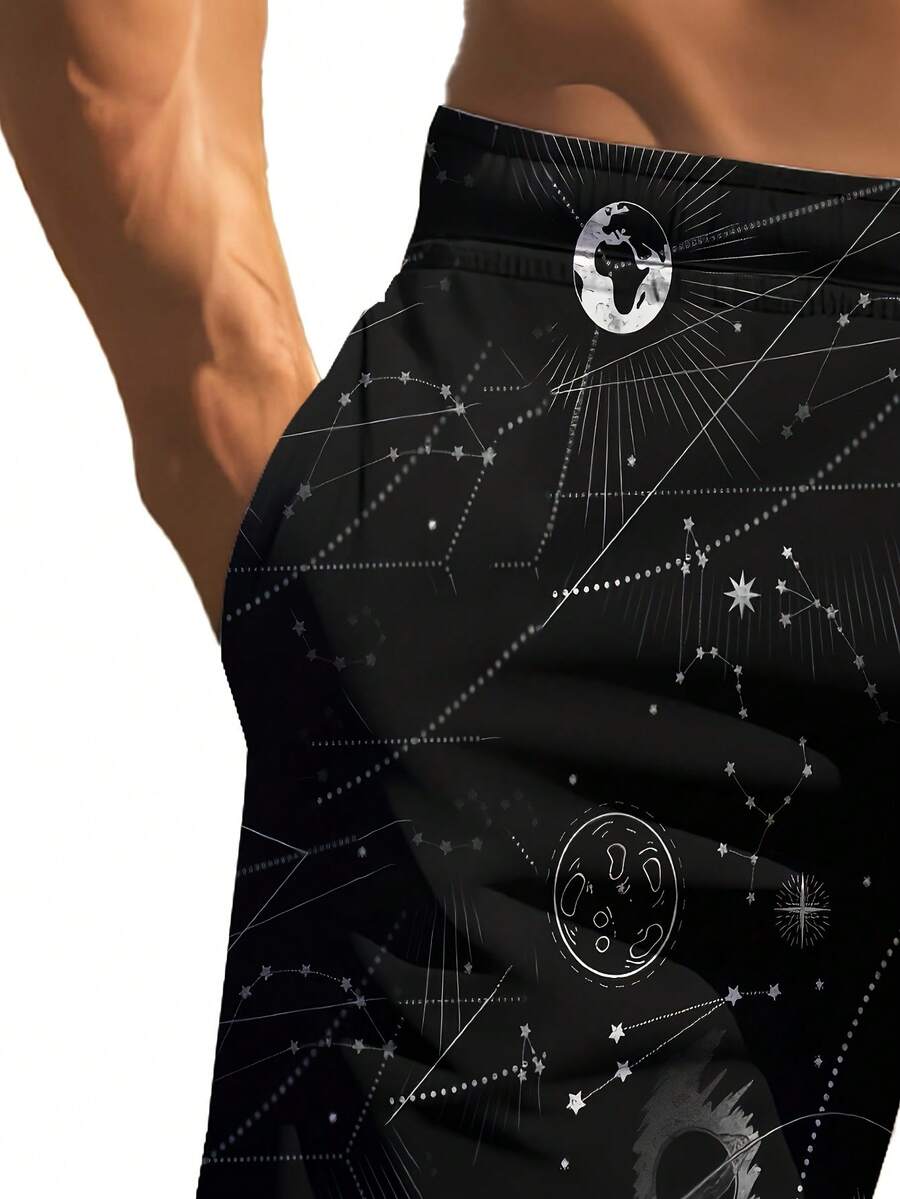 Mens 3D Space Astronaut Print  - Trunk Breathable Men のレビューと価格